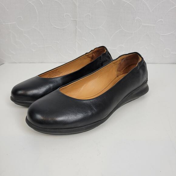 Samuel‎ Hubbard Women's Shoes 6 Black Freedom Dance Leather Round Toe Slip on - Picture 2 of 9